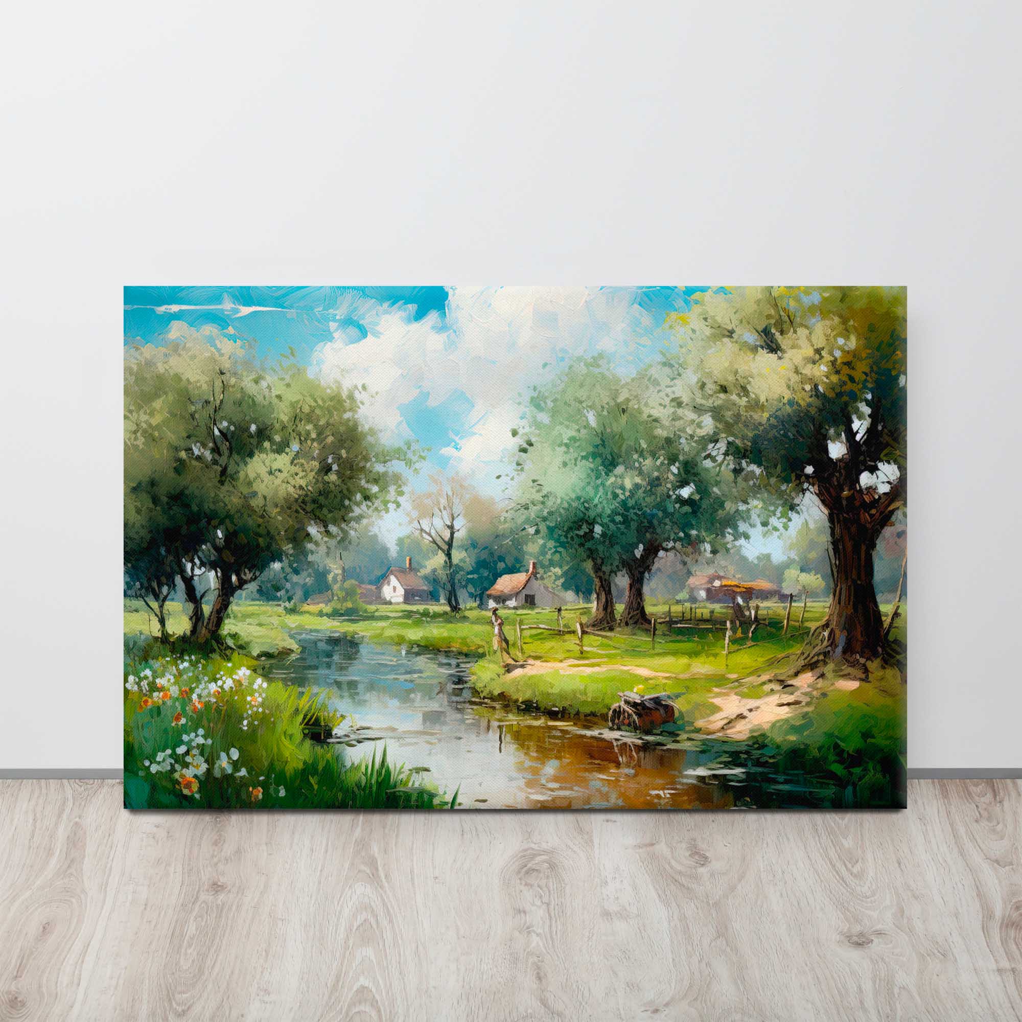  Digital paint homestead canvas displayed  