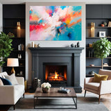 Dynamic Energy – Abstract Canvas Painting Print in home decor