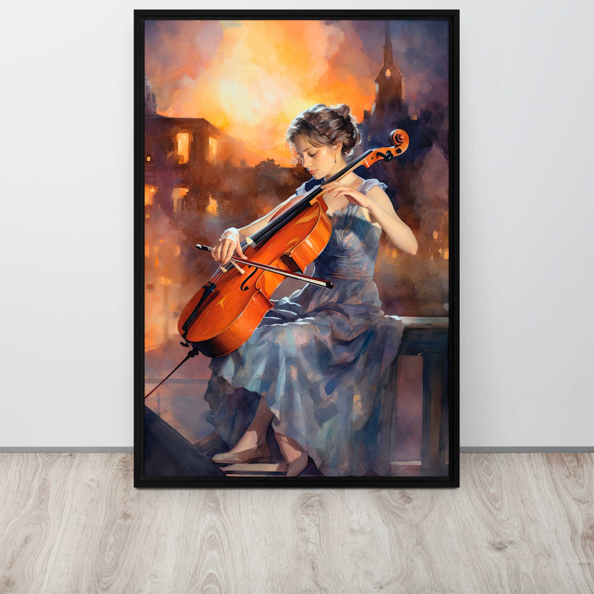 Elegance in War Time portrait canvas display