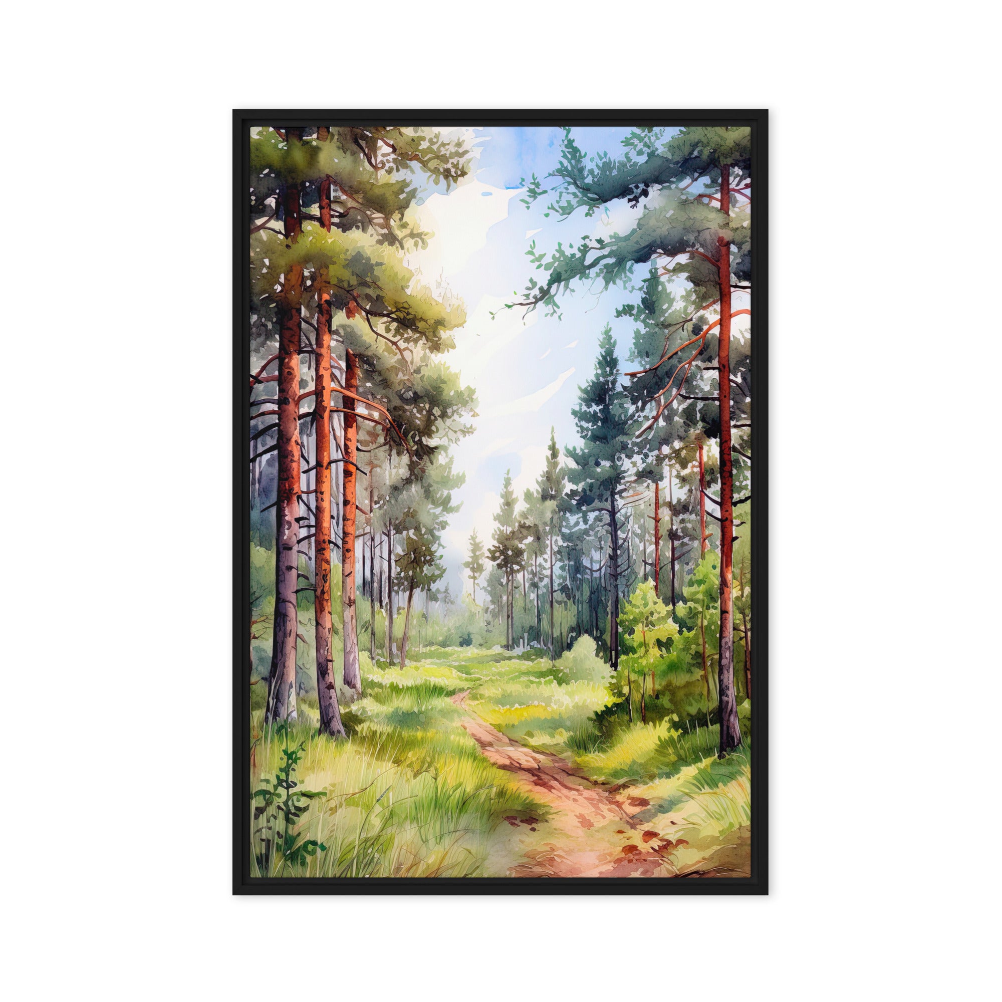 Enchanted Woodland Trail – Art Fusion Framed Canvas