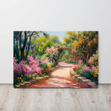 Enchanted garden canvas displayed  