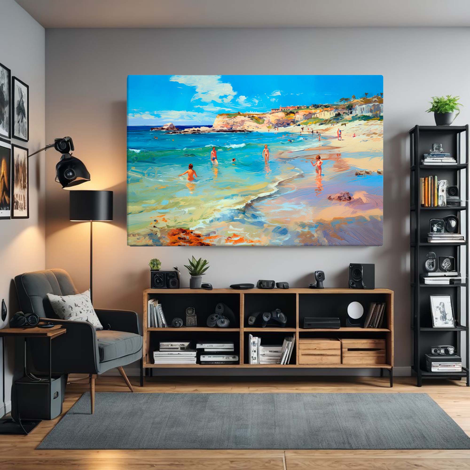 European summer Masterworks art print on a neutral wall