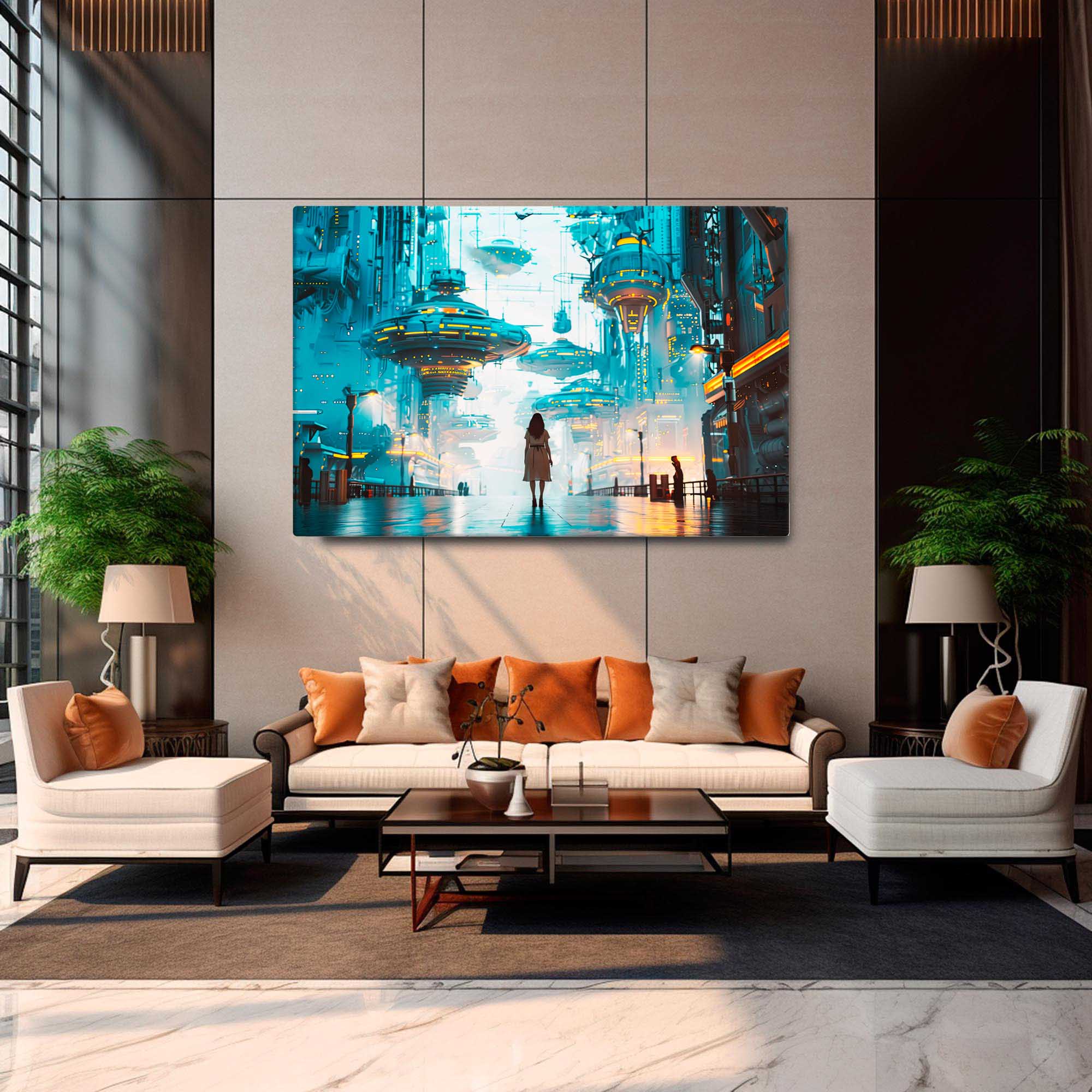 Sky Night Visitors - Fantasy Canvas Art