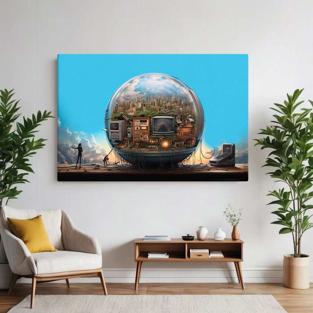 Sphere of the Chips - Fantasy Canvas Art