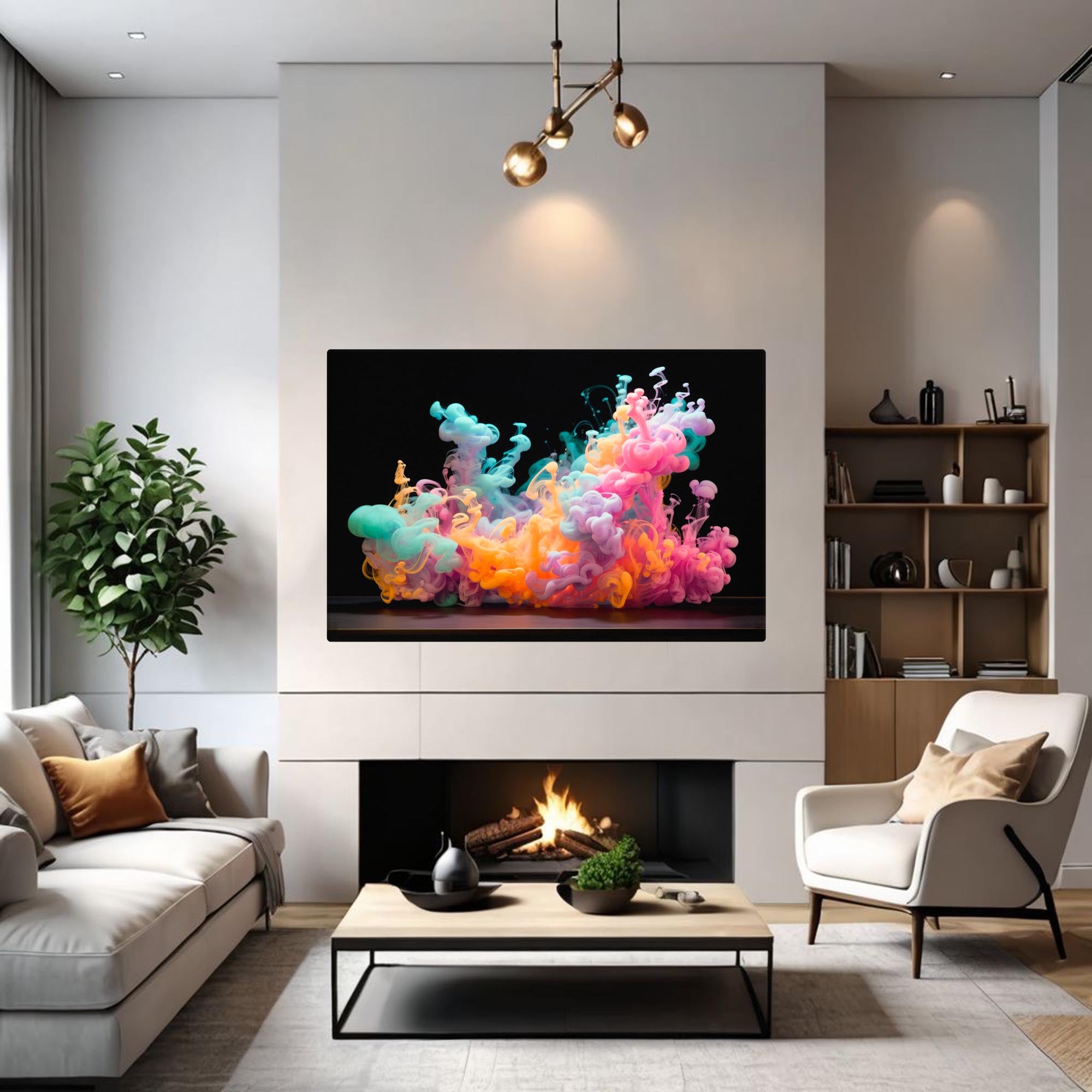 Fluid Motion - Abstract Canvas Print Wall Art