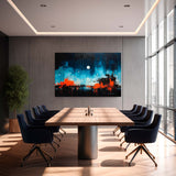 Fragmented Dream - Abstract Canvas Print in conference room