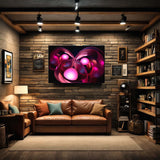 Fragments of Infinity – Abstract Digital Canvas  wall art displayed in a family room