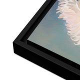Framed artwork with a black border on a white background