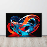 Freedom To Flow – Abstract Canvas Print displayed  
