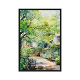 Garden Serenity– Art Fusion Framed Canvas