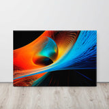 Geometric Dreams – abstract canvas print displayed lean to wall