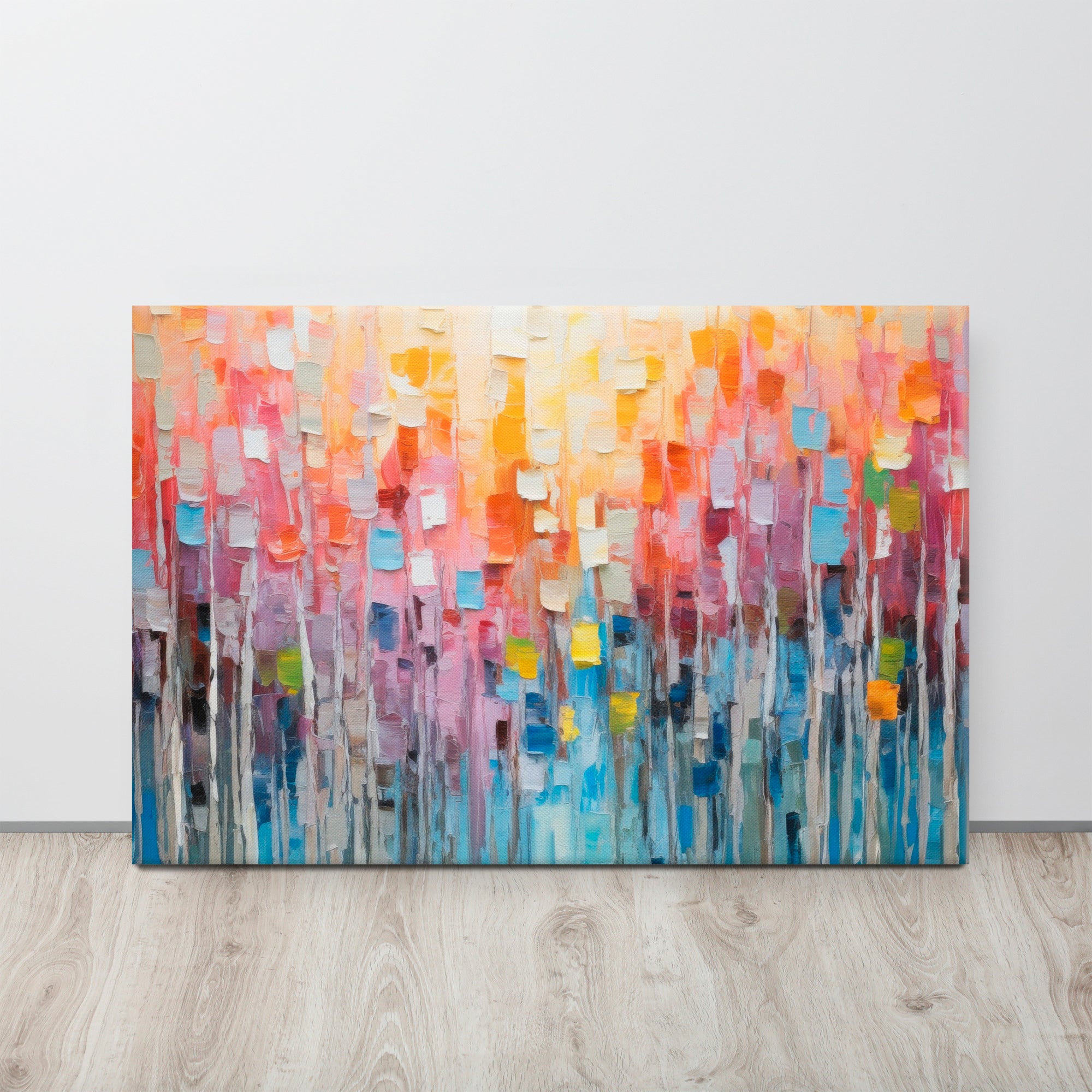 Harmony in Kind  – Abstract Canvas Art Print on display