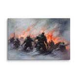Hungarian Revolution 1956 canvas, battle scene art print