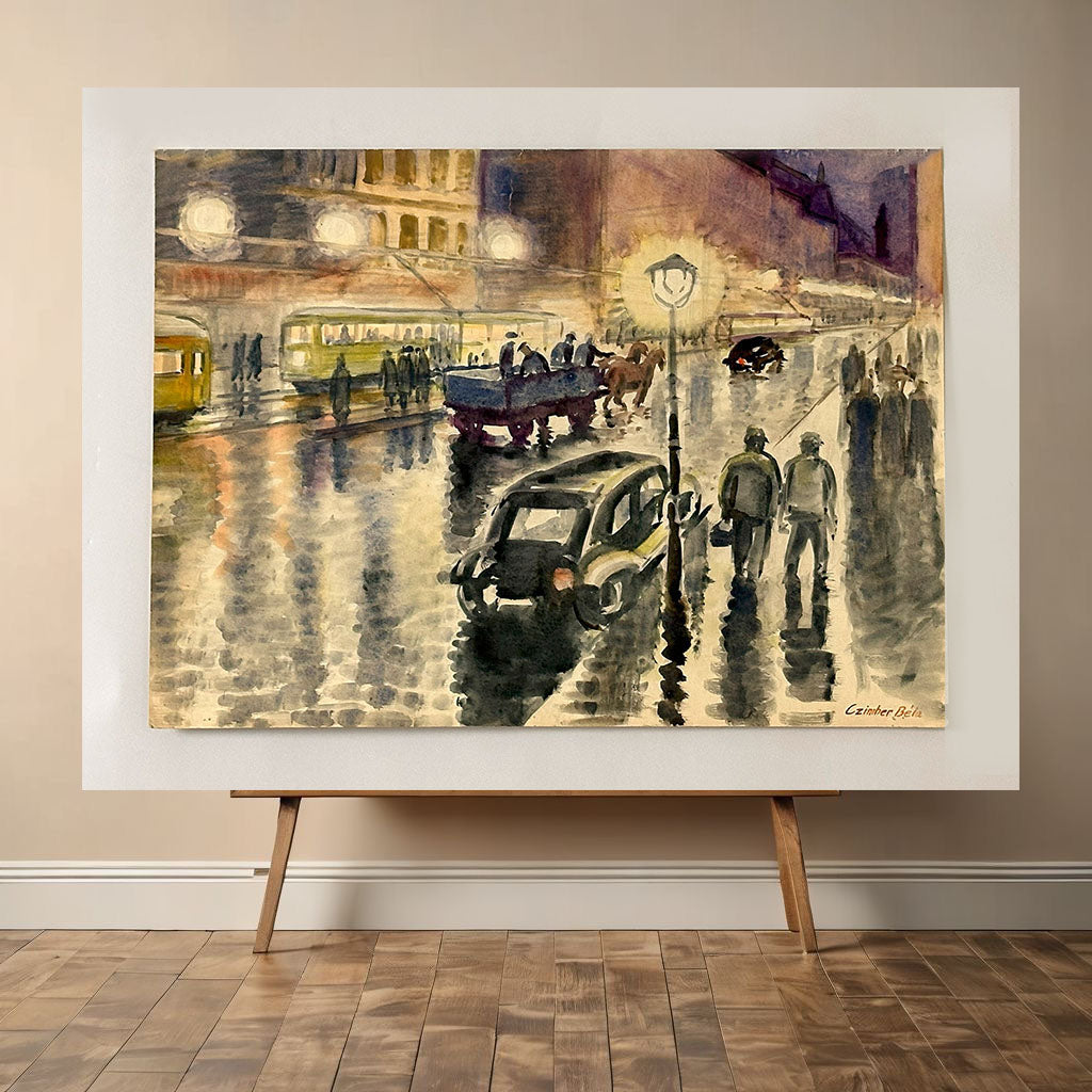 Original Fine Art Vintage Painting - Czimber_0002