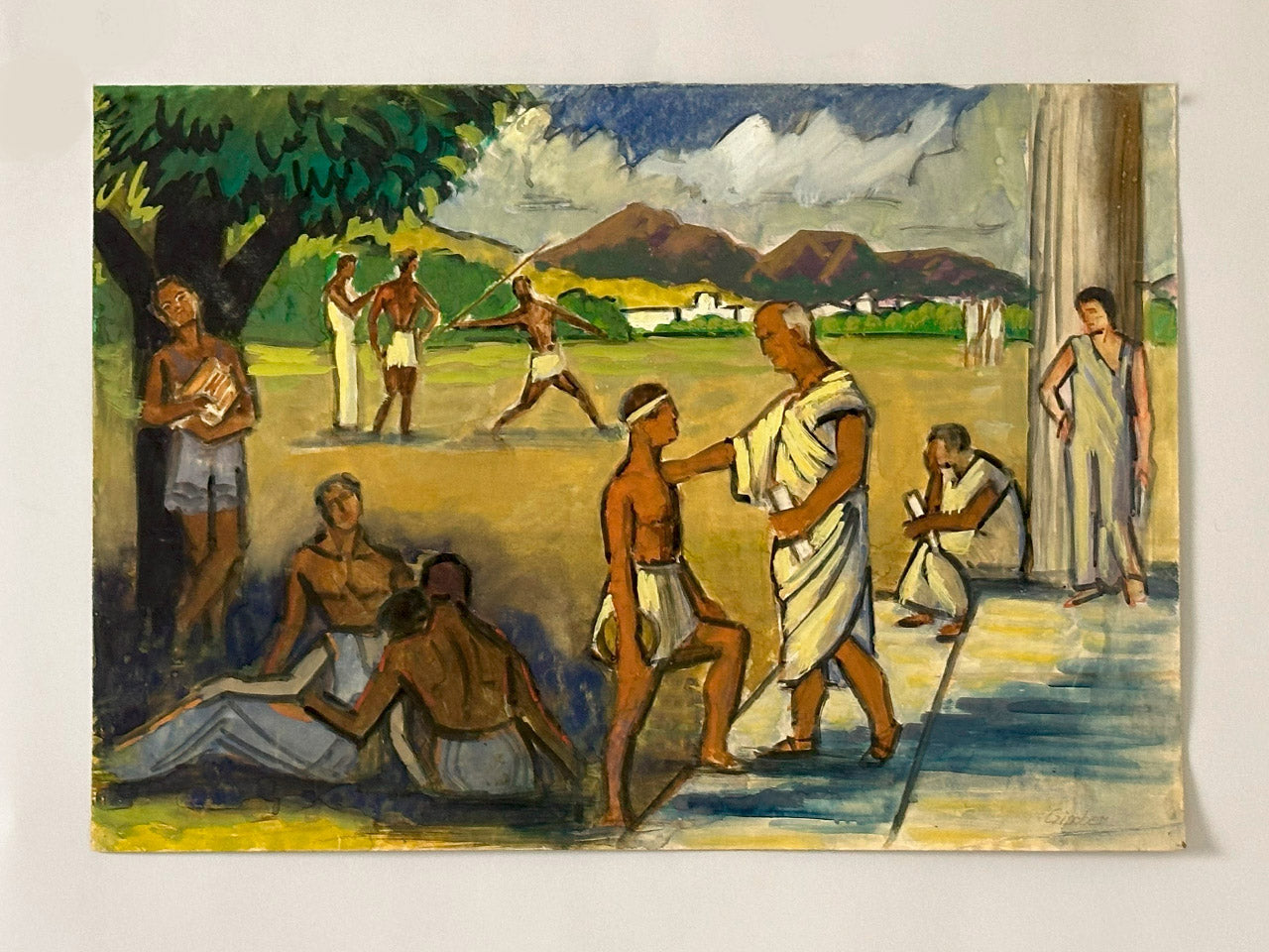 Original Fine Art Vintage Painting - Czimber_0020