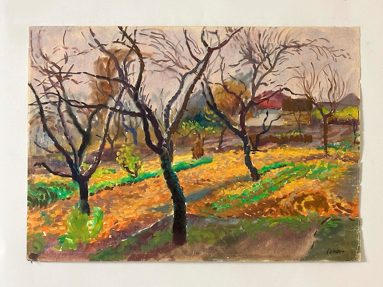 Original Fine Art Vintage Painting - Czimber_0045