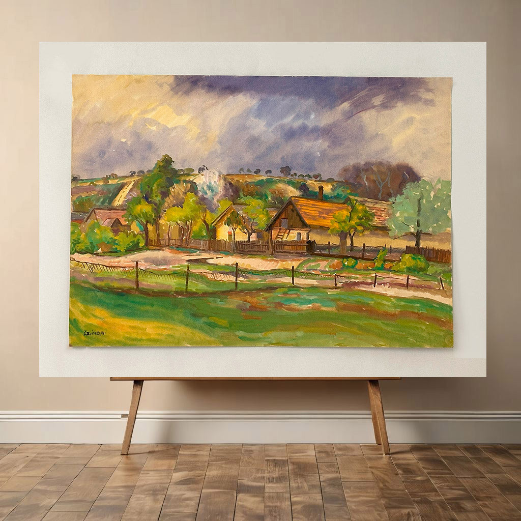 Original Fine Art Vintage Painting - Czimber_0053