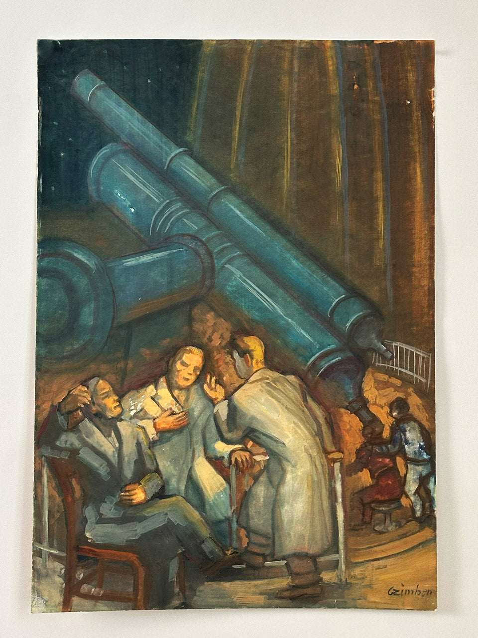 Original Fine Art Vintage Painting - Czimber_9922