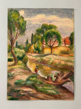 Original Fine Art Vintage Painting - Czimber_9924