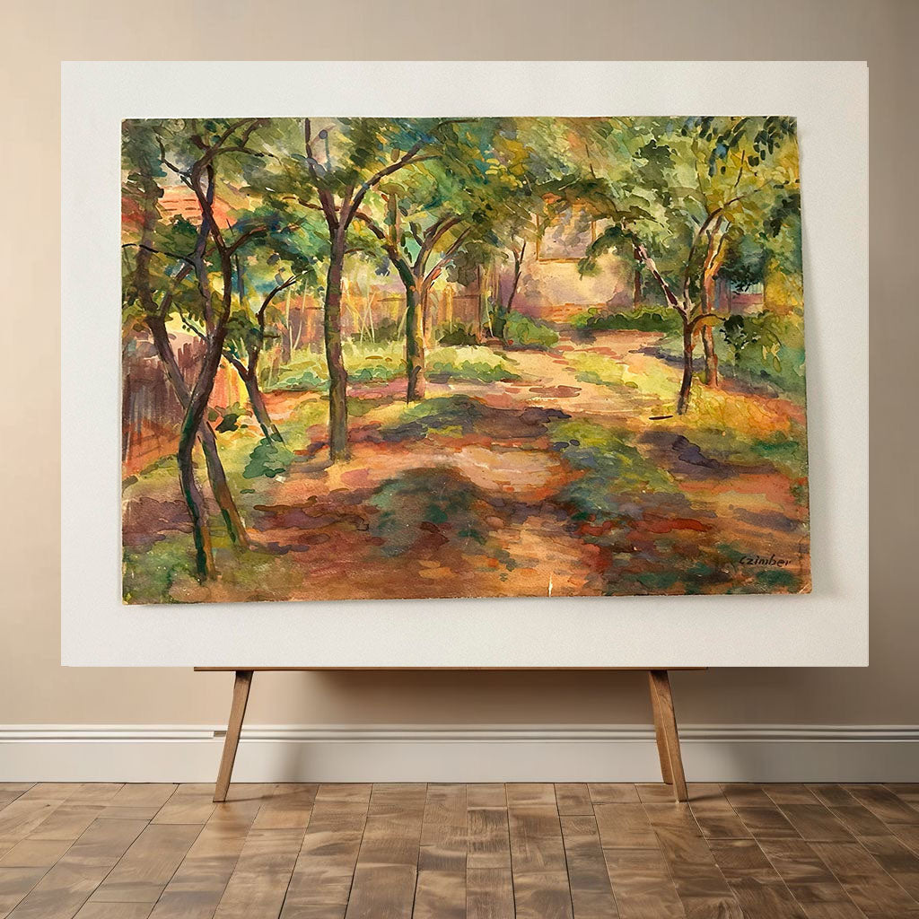 Original Fine Art Vintage Painting - Czimber_9953