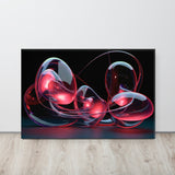 Ink Bloom – Abstract Canvas Art Print on display