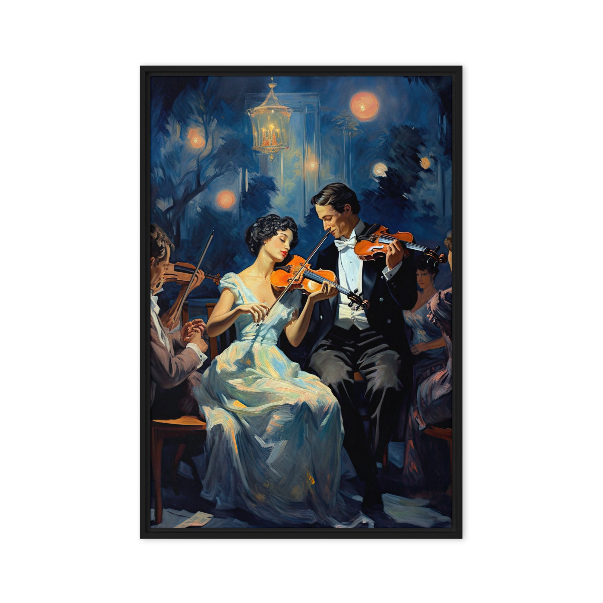  Intimate Harmonies – Art Fusion Framed Canvas