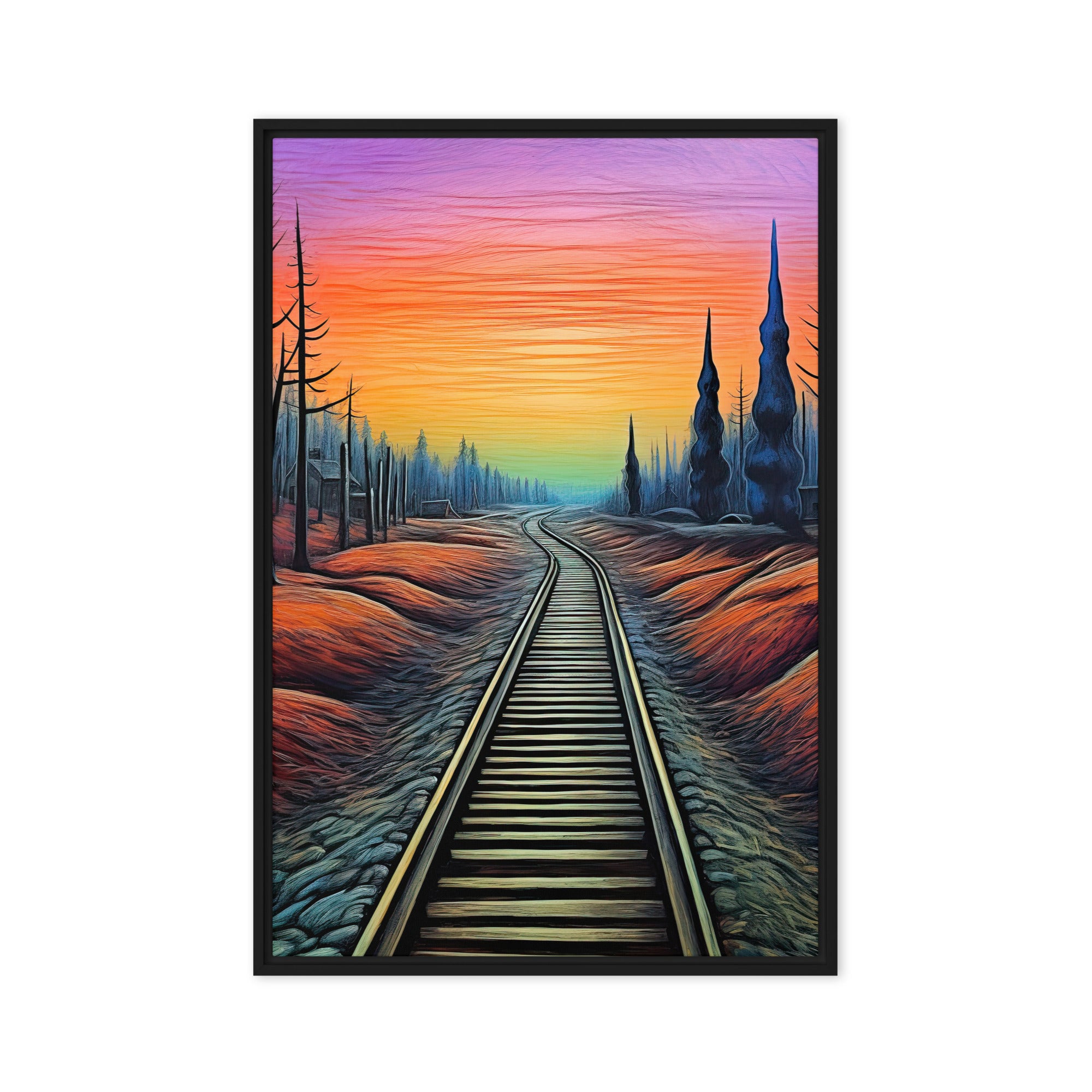 Journey to the Dawn – Art Fusion Framed Canvas 