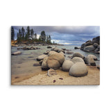 Lake Tahoe Beach – Sierra Nevada Photography Canvas Print