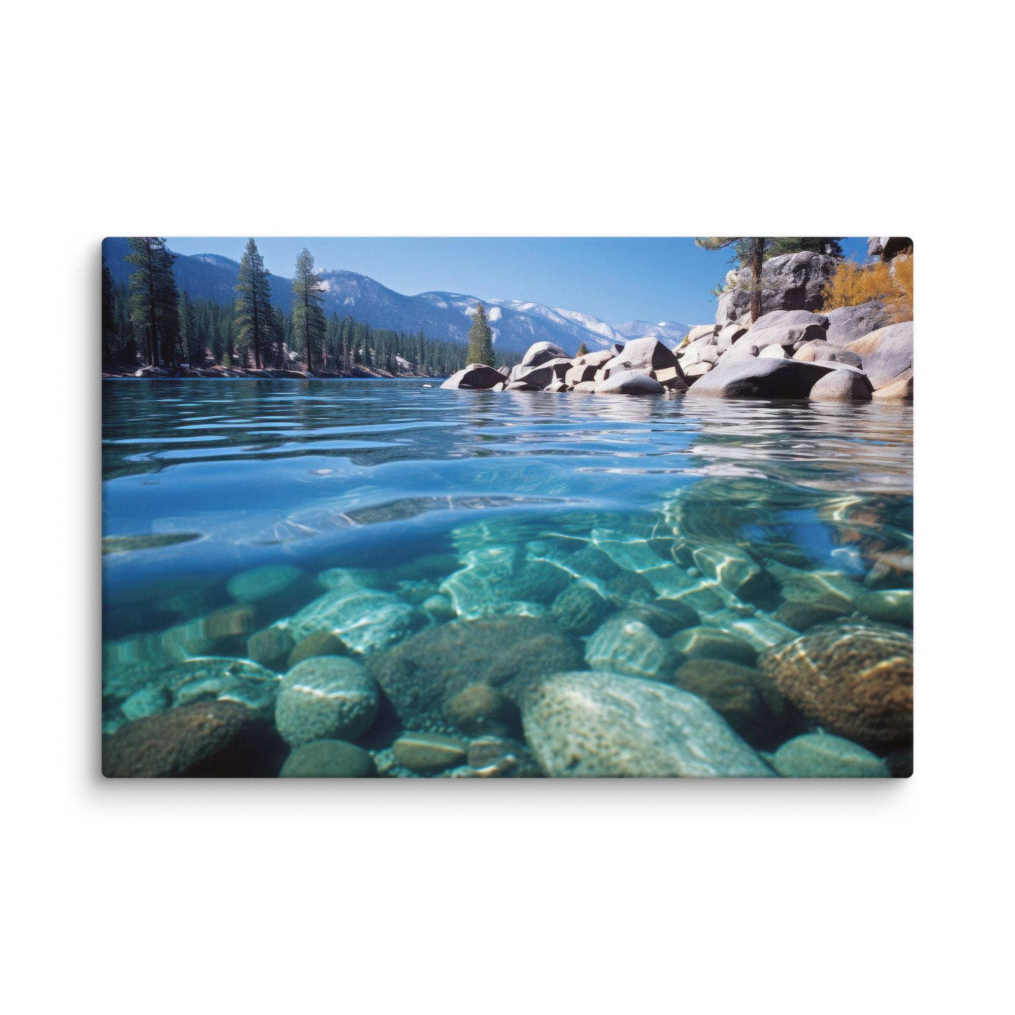 Lake Tahoe Vista – Photographic Canvas Print