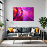 Light and Sound - Abstract Canvas Print as displayed in a family room