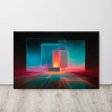 Mind Portal - Abstract Canvas Print on display