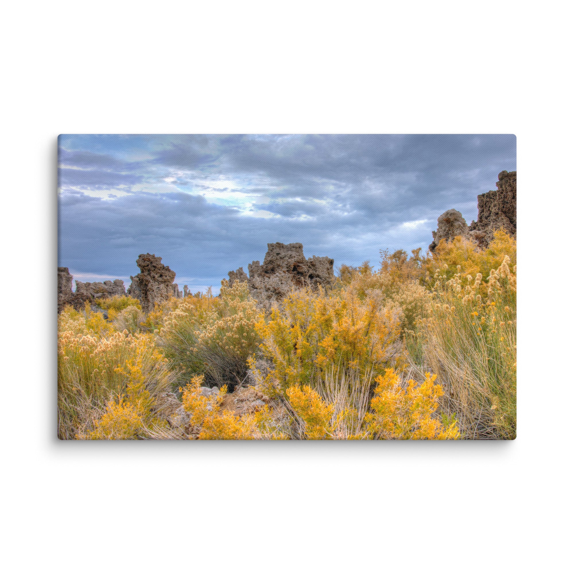 Mono Lake Autumn – Sagebrush and Tufa Canvas Print