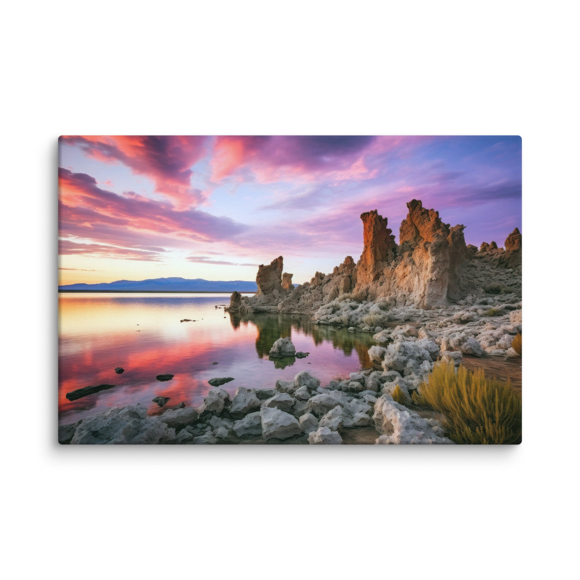 Mono Lake Quiet Splendor – Tufa Landscape Canvas Print