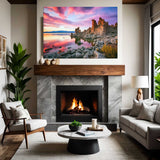 Mono Lake Quiet Splendor – photographic canvas print of Mono Lake tufa in still, even light – Art Fusion Store 