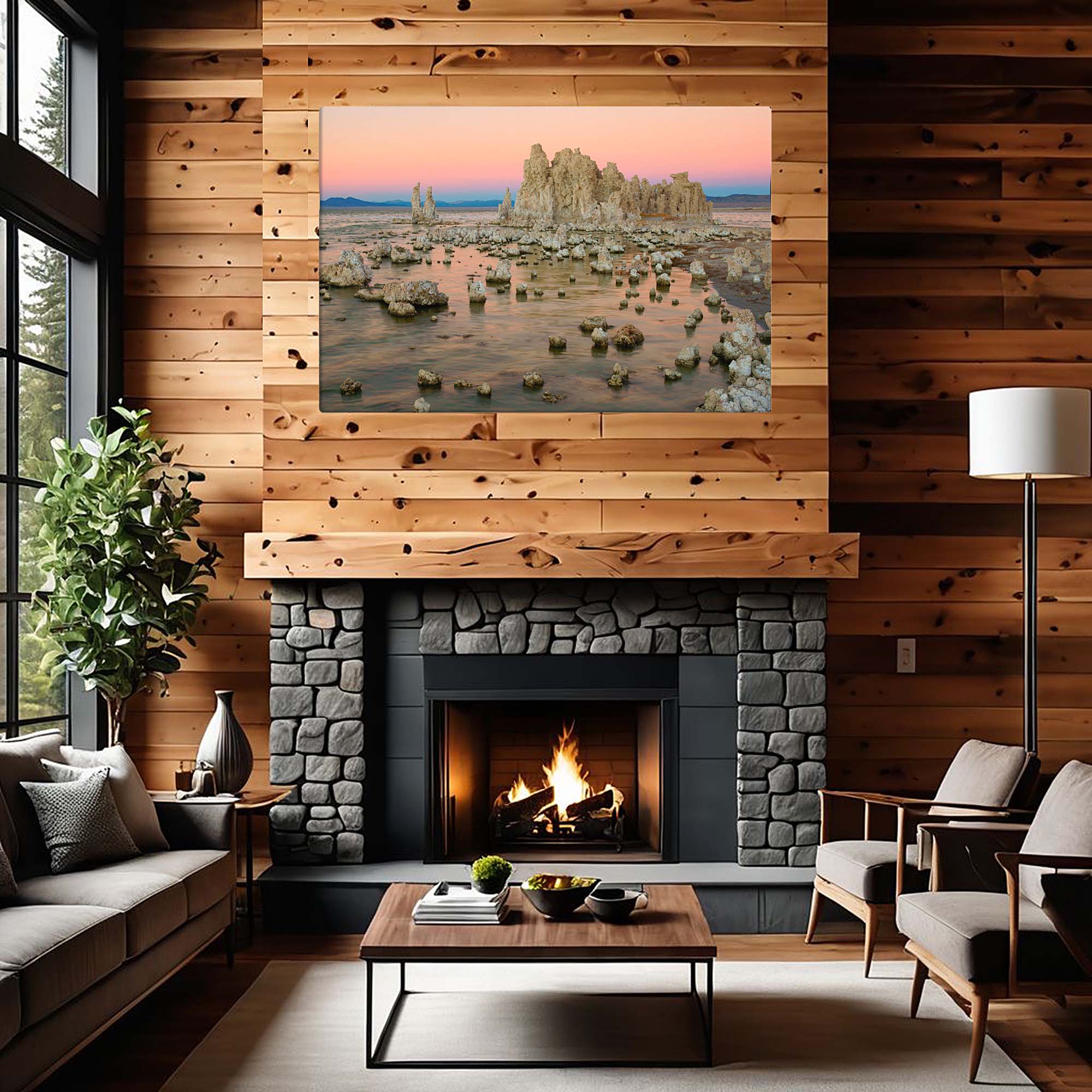 Mono Lake Sunrise – award-winning photographic canvas print of Mono Lake at dawn – Art Fusion Store 