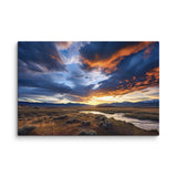 Mountain Valley Sunset – Nature Photography Canvas Print
