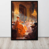  Music Resonance of 1950 concert canvas displayed in a music room or study 