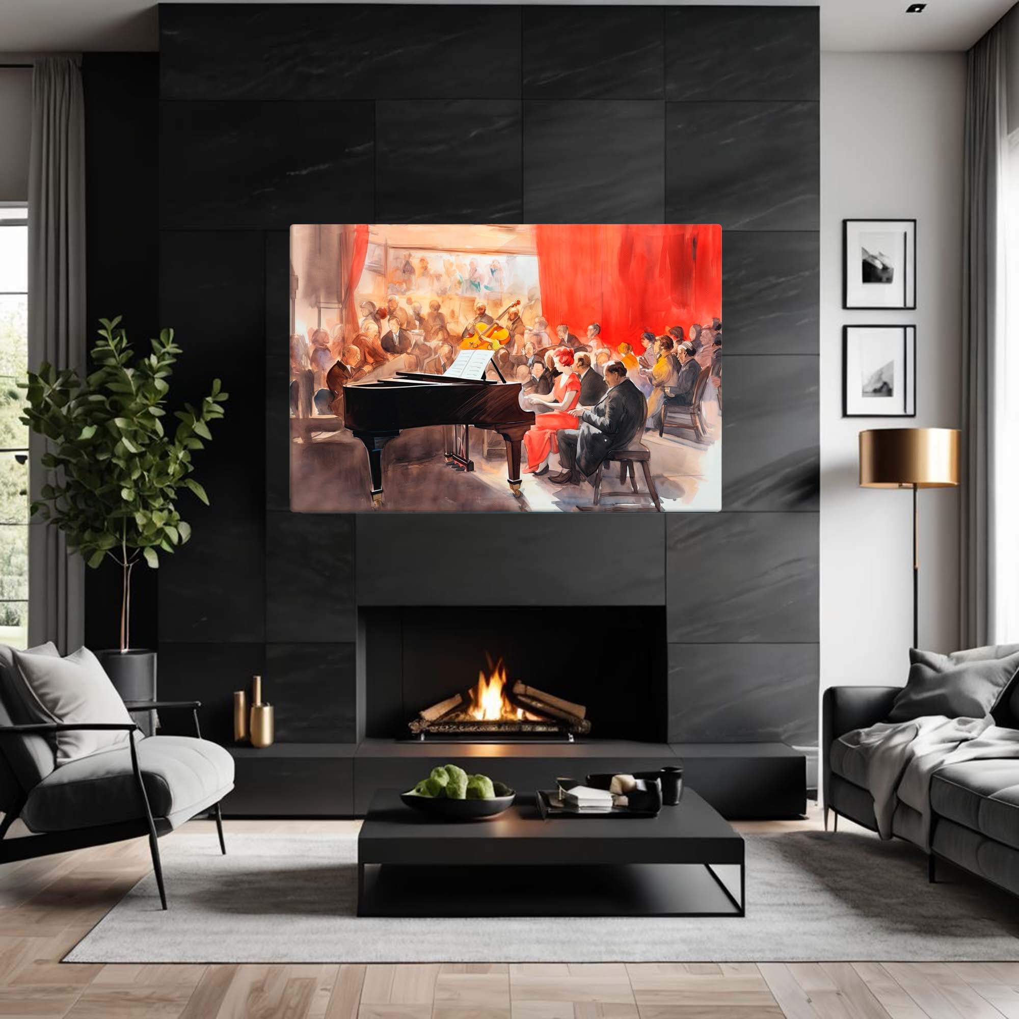  Music of the Town – Art Fusion Czimber Masterworks canvas print of outdoor town music – Art Fusion Store