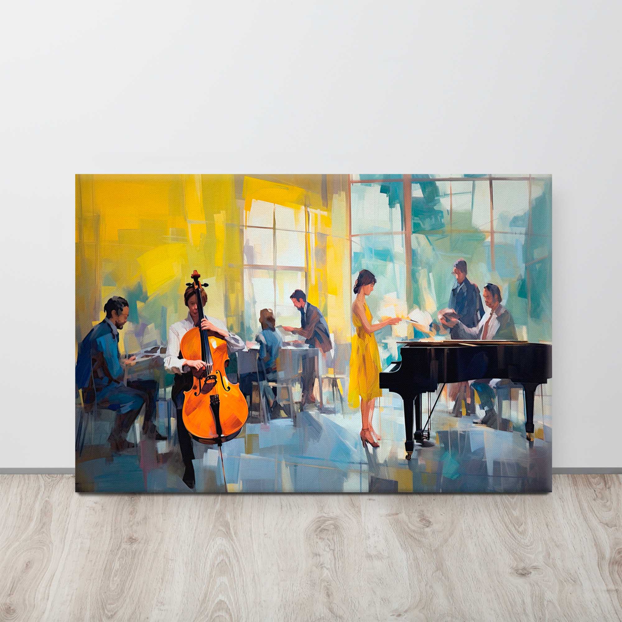  Music scene canvas displayed 