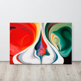 Mystic Flow - Abstract Canvas Print on display