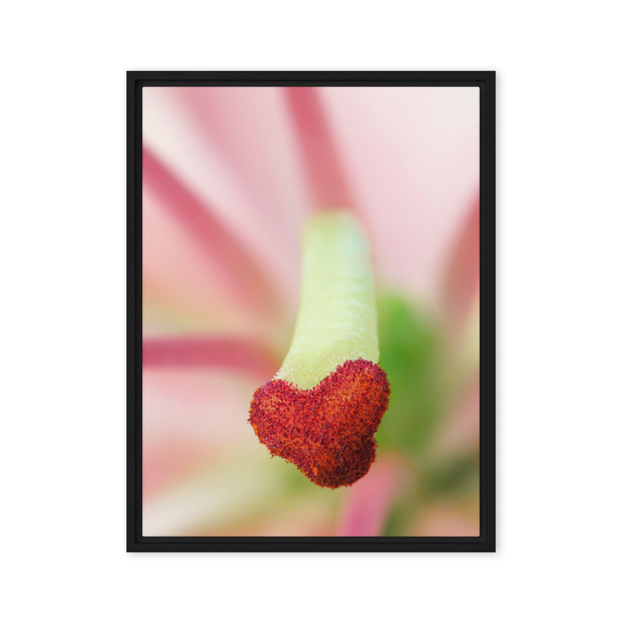 Nature's Heart – Macro Flower Photography Canvas Print