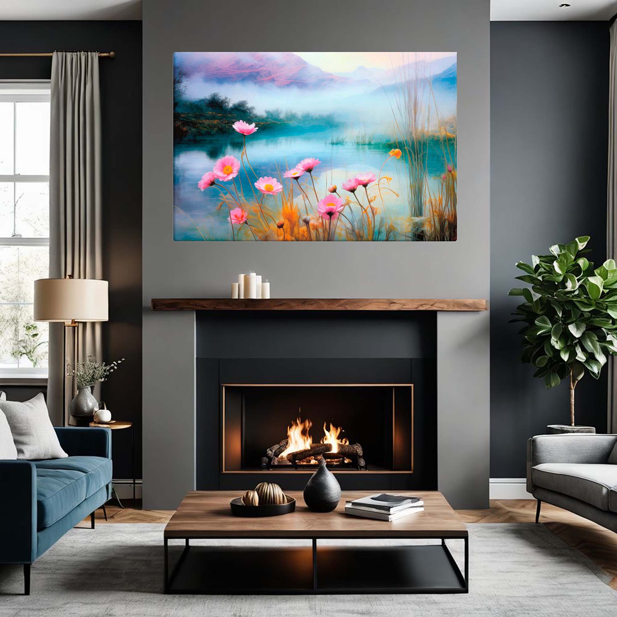 Delicate Beauty - Stunning Forest Flower Canvas