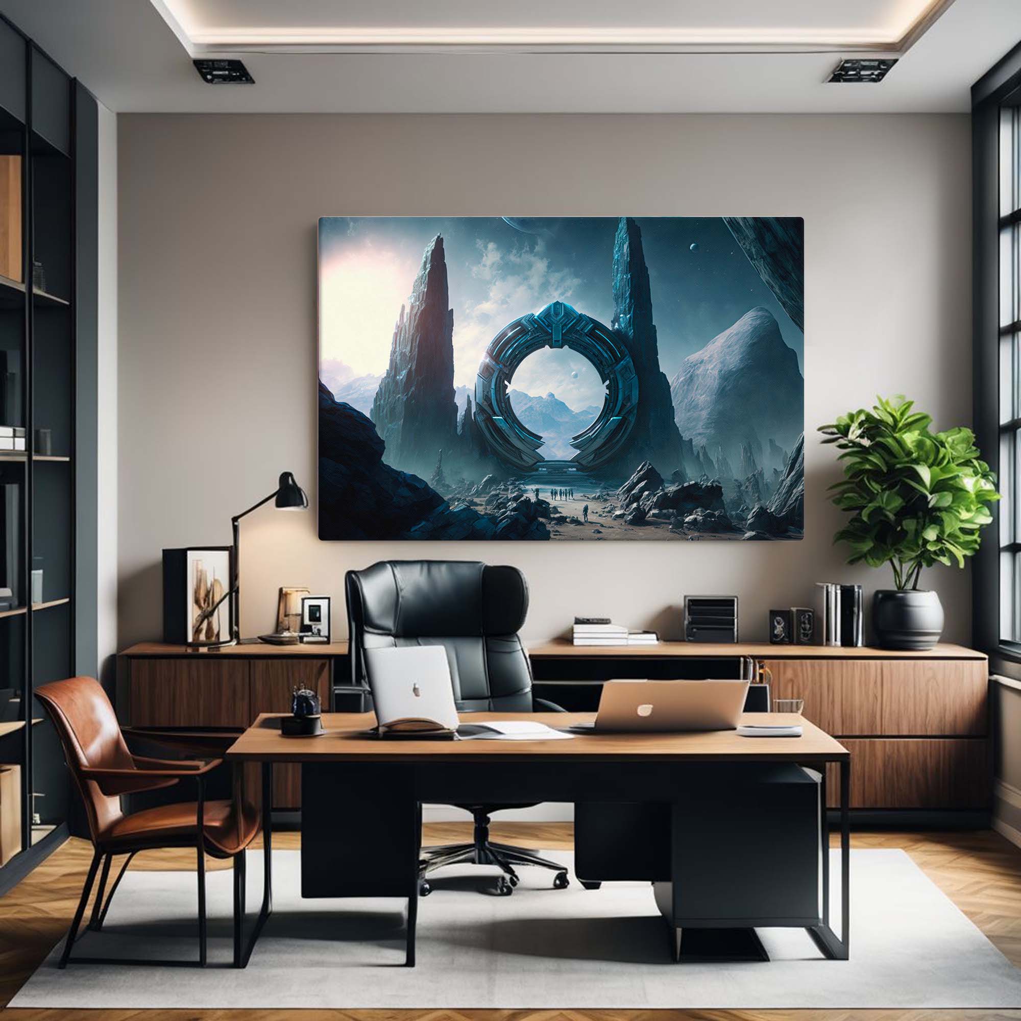 Exoplanet Beyond the Stars Canvas