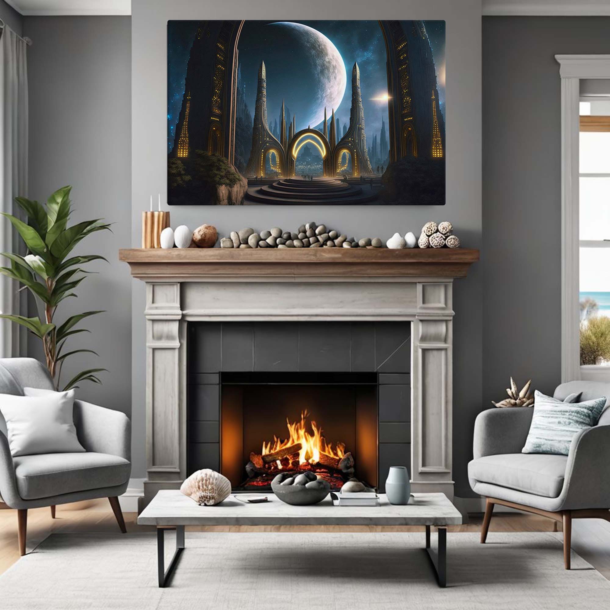 Frequency Ascendance Canvas Print