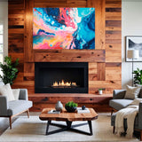 Painterly Flow – Abstract Canvas Art Print in family room