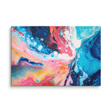 Painterly Flow – Abstract Canvas Art Print - Art Fusion Store