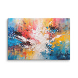 Painterly Fusion - Abstract Canvas Print - Art Fusion Store
