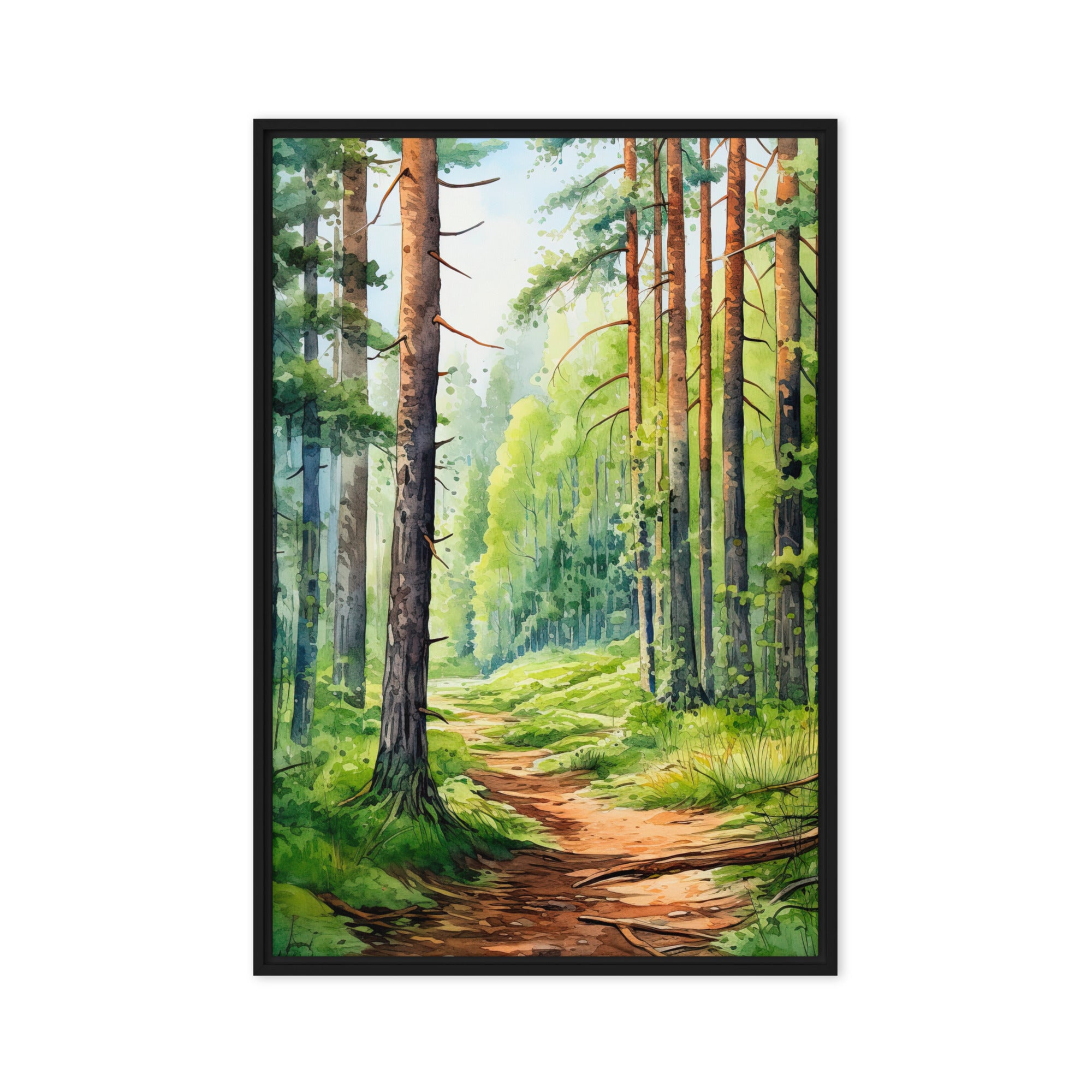 Pathway Through Nature – Art Fusion Framed Canvas 