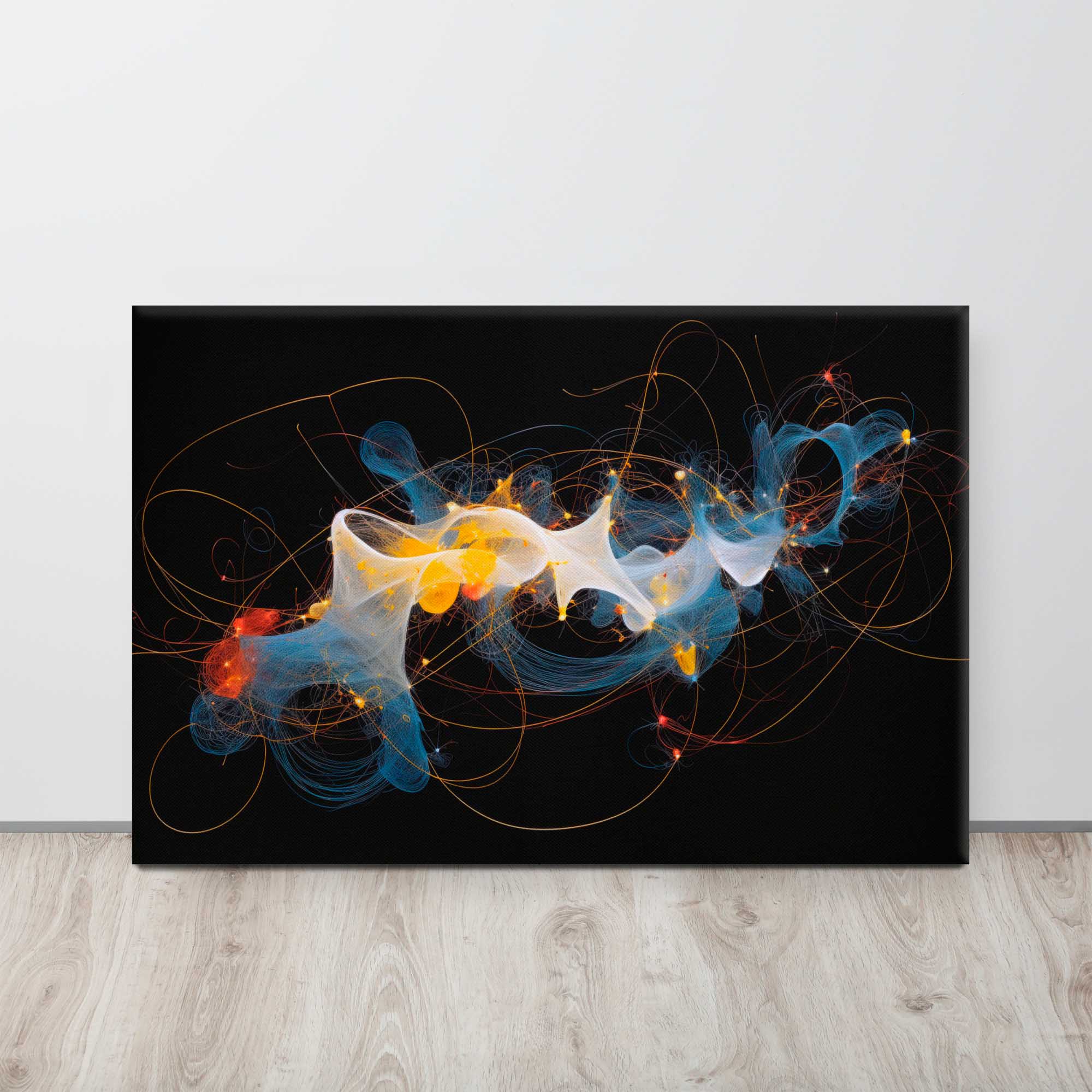 Radiant Dimensions - Abstract on Canvas Print on display