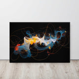 Radiant Dimensions - Abstract on Canvas Print on display